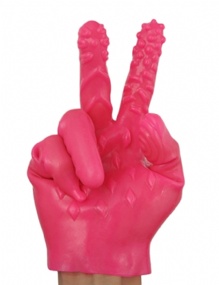 Silicone flirting multi-textured gloves