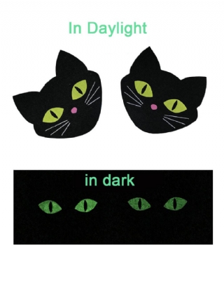 Cat Shaped Shine in the Dark Nipple Cover