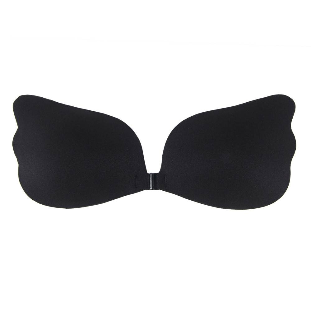 Sticky Strapless Seamless Black Push Up Breast Bra | Ohyeahlady Lingerie